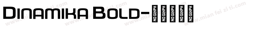 Dinamika Bold字体转换
